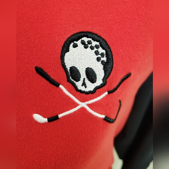 Bad Mulligan Red and Black Long Sleeve Golf Shirt | Size Small - Picture 4 of 7